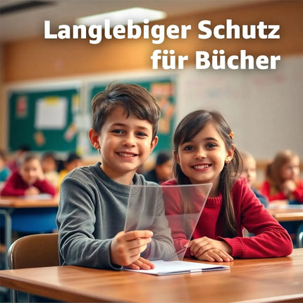 10x Buchumschlag Hefthülle Schutzhülle Einband DIN A4 - transparent klar - TK Gruppe® Offizieller Onlineshop