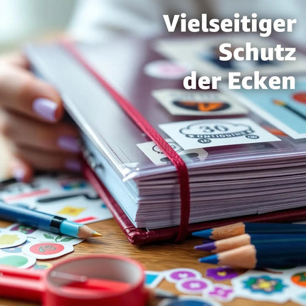 10x Buchumschlag Hefthülle Schutzhülle Einband DIN A4 - transparent klar - TK Gruppe® Offizieller Onlineshop
