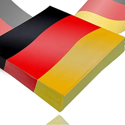 20x Servietten Deutschland schwarz, rot, gelb (Gold), als Deko, Dekoration