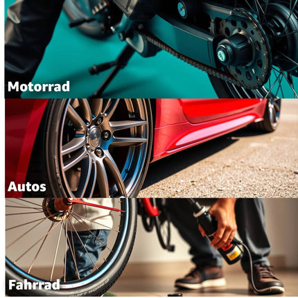 8x Passgenaue Ventilkappen Autoventil Kappe Ventil Fahrradventil - schwarz für PKW