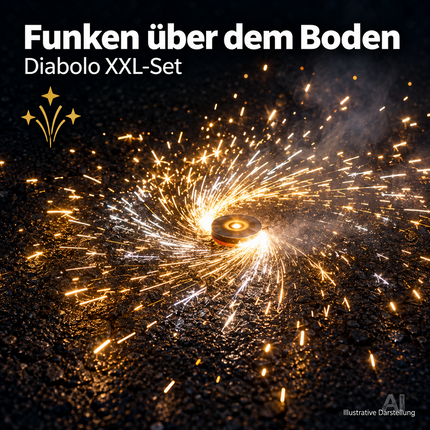 XXL-Set Diabolo - 70 Teile Jugendfeier Tischartikel für Partys & Feuerwerk Silvester Kat. F1
