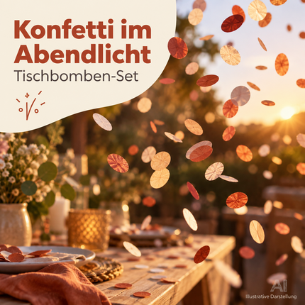 4er Tischbomben für Kinder & Jugendliche, Partypopper für Silvester und Feierlichkeiten