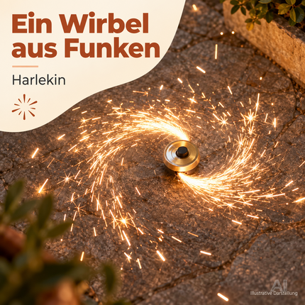 Neujahrs-Partyset mit Feuerwerks-Highlights – ideal für Silvester, Festlichkeiten und stimmungsvolle Feiern - Set mit 150 Teilen (Harlekin)