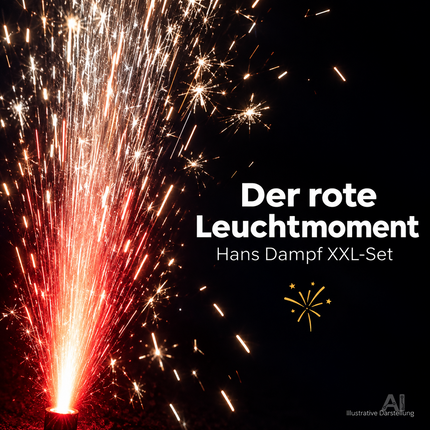 PYROHELD XXL Jugendspaß Set Hans Dampf - 8 Teilig Tischspaß für Partys & Silvester