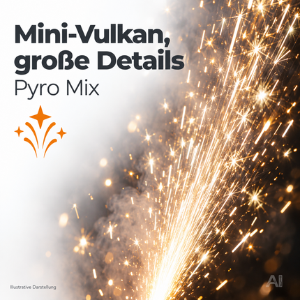 Silvester- und Feuerwerk-Set 2027 – für unvergessliche Neujahrsfeiern mit Wunderkerzen, Knallerbsen - Set mit 90 Teilen (Pyro Mix)