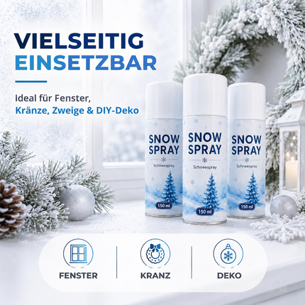 Schneespray 150 ml – vielseitige Dekorationsideen für die Winterzeit