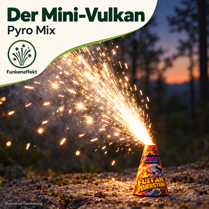 Feuerwerk- und Silvester-Set 2027 – perfekt für Partys, Neujahr und festliche Anlässe voller Fun und Atmosphäre - Set mit 90 Teilen (Pyro Mix)
