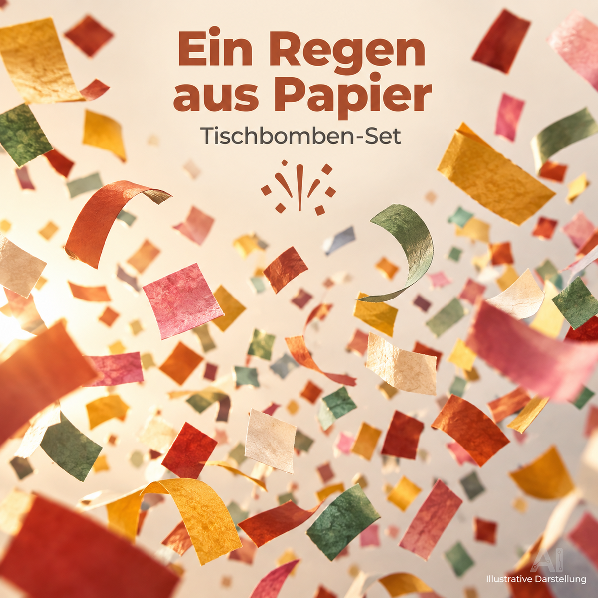 4er Tischbomben für Kinder & Jugendliche, Partypopper für Silvester und Feierlichkeiten