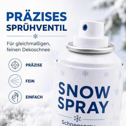 Schneespray – Sprühdüse in der Detailansicht