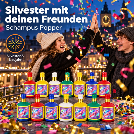 20x Party Schampus Popper Schampusknaller Tischfeuerwerk Partypopper