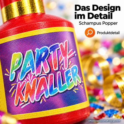 20x Party Schampus Popper Schampusknaller Tischfeuerwerk Partypopper