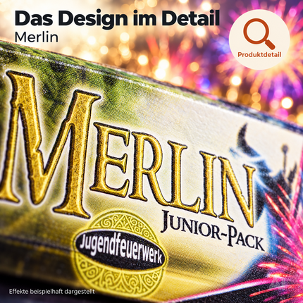 Silvester-Feuerwerk 2027 – vielseitiges Set für Neujahrsfeiern mit Wunderkerzen, Knallerbsen und festlicher Stimmung (Merlin)