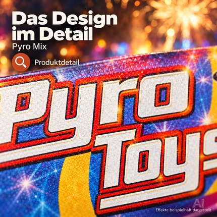Feuerwerk- und Silvester-Set 2027 – perfekt für Partys, Neujahr und festliche Anlässe voller Fun und Atmosphäre - Set mit 90 Teilen (Pyro Mix)