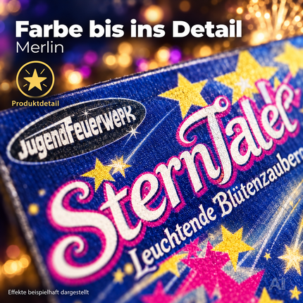 Neujahrs-Feuerwerk Set 2027 – sorgt für unvergessliche Silvesterfeiern mit Feuerwerksartikeln, Wunderkerzen und Knallerbsen (Merlin)