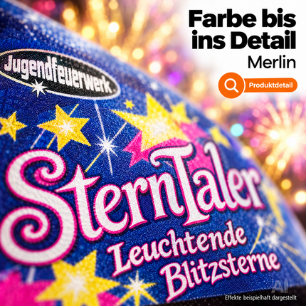 Silvester- und Feuerwerk-Set 2027 – inklusive Wunderkerzen, Knallerbsen und Partyartikeln - Set mit 170 Teilen (Merlin)