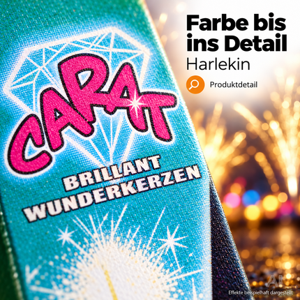 Silvester-Feuerwerk Set für Neujahrsfeiern – inkl. Wunderkerzen, Knallerbsen und Partyartikeln - Set mit 150 Teilen (Harlekin)