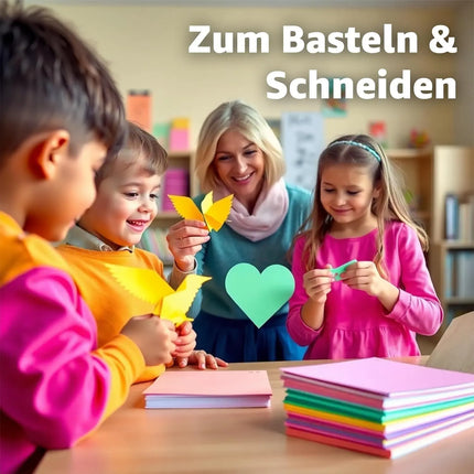 100 Blatt - Pastellpapier Tonkarton Buntpapier 250 g/m² - A4 Kopierpapier