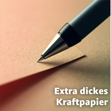 100x Kraftpapier 160 g/m² DIN A4 braunes Papier aus Kartonpapier