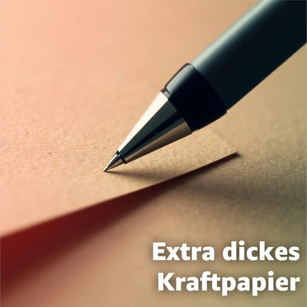 100x Kraftpapier 160 g/m² DIN A4 braunes Papier aus Kartonpapier