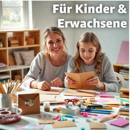 100x Kraftpapier braun 160 g/m² aus Nachhaltigen Naturpapier - zum Basteln & Drucker geeignet - Dickes Kartonpapier & Tonpapier