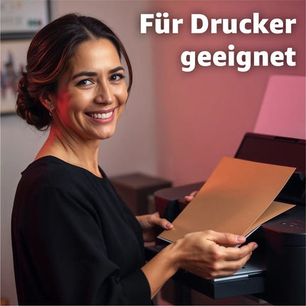 100x Kraftpapier braun 160 g/m² aus Nachhaltigen Naturpapier - zum Basteln & Drucker geeignet - Dickes Kartonpapier & Tonpapier