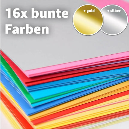 100x Papier Tonpapier Buntpapier 230 g/m² - A4 Kopierpapier Druckerpapier