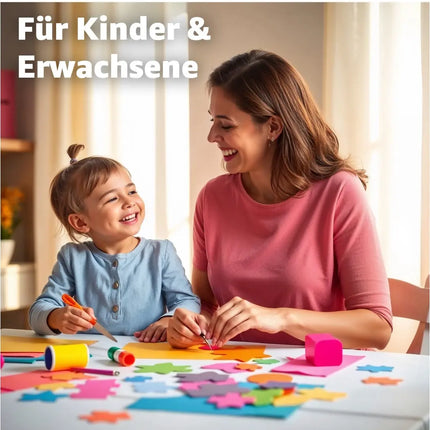 100x Papier bunt - 200 g/m² - Bastelpapier & Buntpapier - für Drucker & Basteln - Tonpapier & Tonkarton