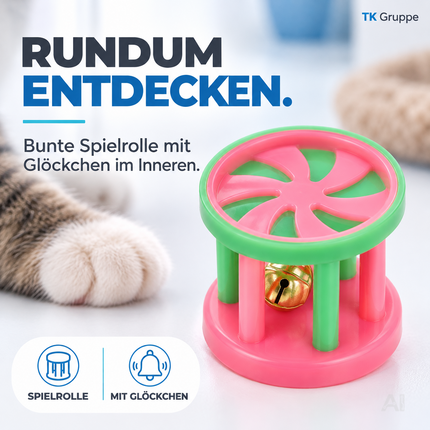Katzenspielzeug Set - Spielzeug für div. Katzen zur Beschäftigung & Selbstbeschäftigung Maus