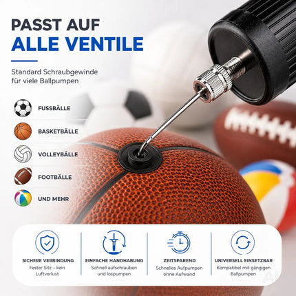 10x Ballnadeln Schraubgewinde Ventilnadeln- alle Bälle - Ballpumpe Adapter Nadeln Ballnadeln – Detailansicht 6