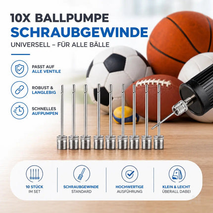 10x Ballnadeln Schraubgewinde Ventilnadeln- alle Bälle - Ballpumpe Adapter Nadeln Ballnadeln – Detailansicht 7