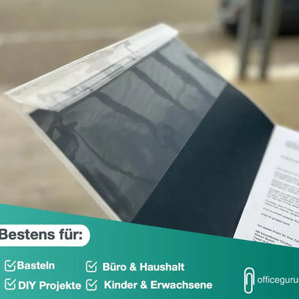 10x Buchumschlag Hefthülle Schutzhülle Einband DIN A4 - transparent klar
