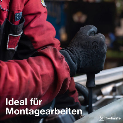 10x Paar Arbeitshandschuhe - Gartenhandschuhe Einheitsgröße 7-11
