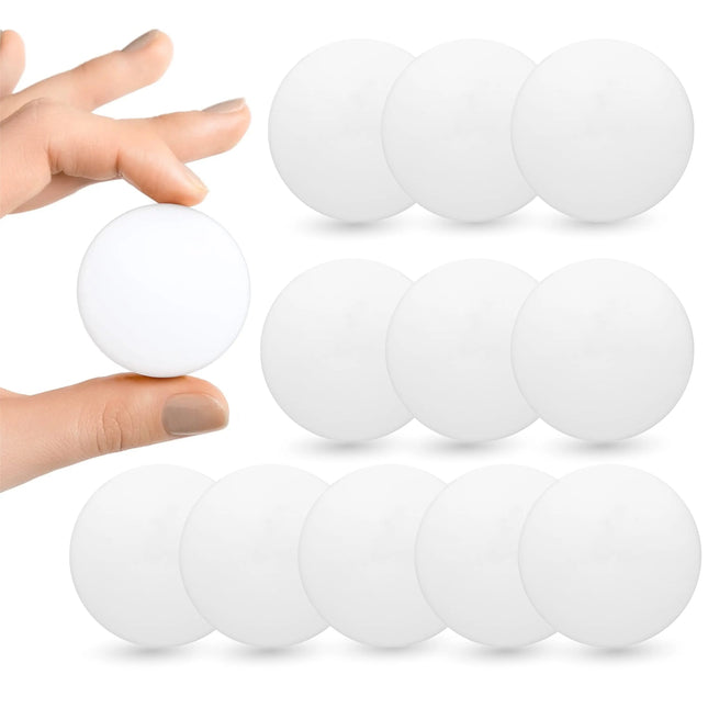 12 x Gummipuffer Tür weiß - ⌀ 4 cm - Wand & Tür & Toilettendeckel -