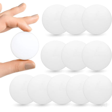 12x Wandpuffer Gummipuffer Tür weiß - ⌀ 4 cm - Wand & Tür & Toilettendeckel