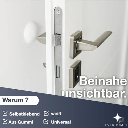 12x Wandpuffer Gummipuffer Tür weiß - ⌀ 4 cm - Wand & Tür & Toilettendeckel – Detailansicht 3