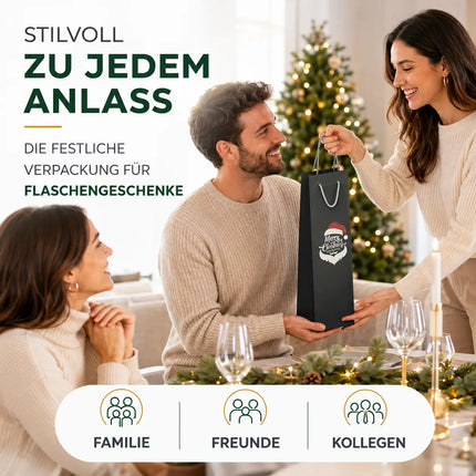 12x Flaschentüten & Weihnachtstaschen für Weihnachten - Bottle Bag - Weintragetaschen