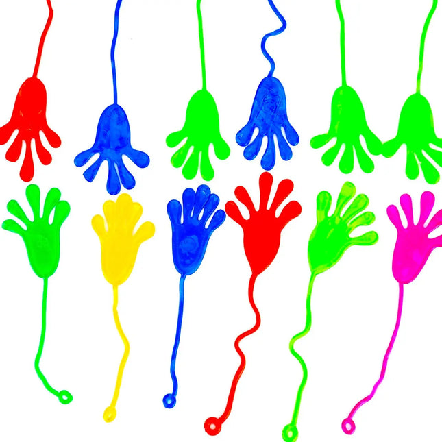 12x Klatschhand Kinder Bunte Glibberhand Mitgebsel - Giveaway -