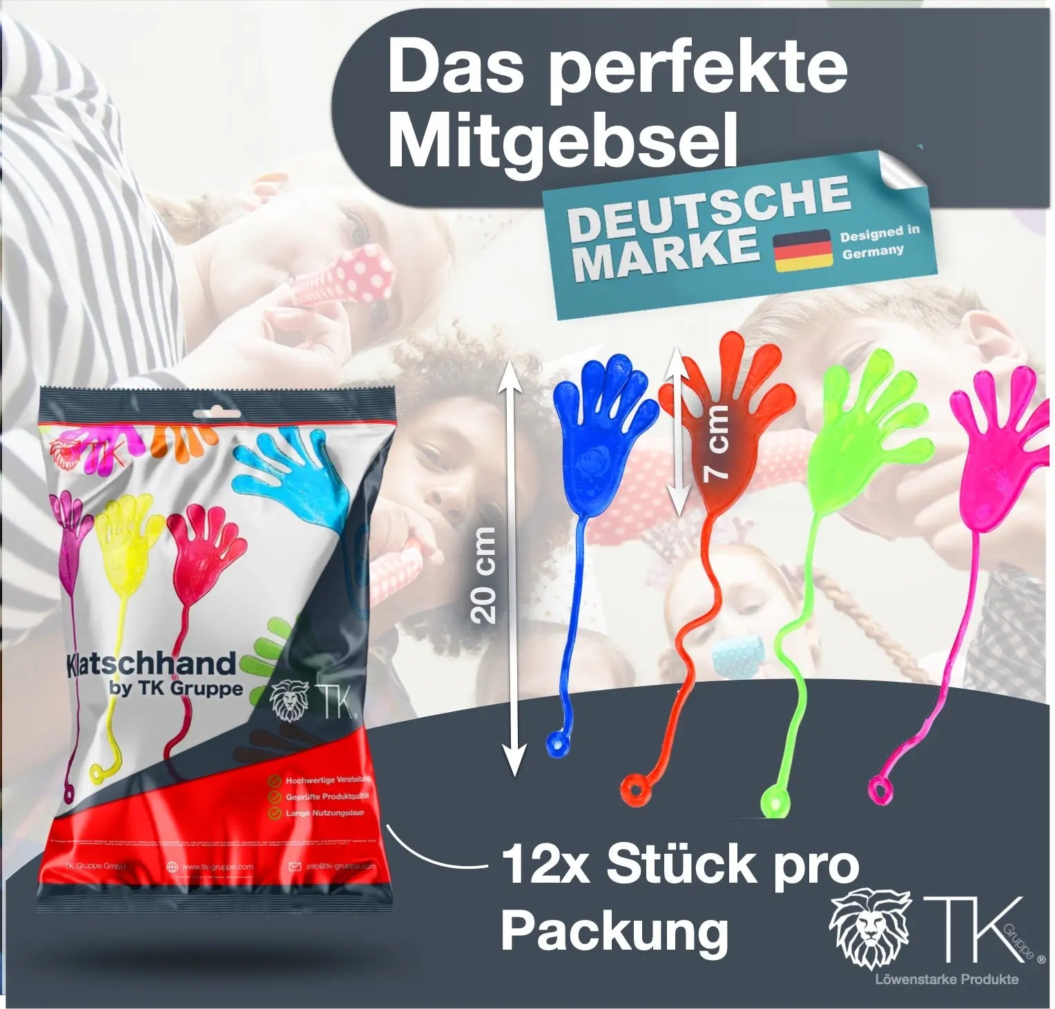 Diffaxy 30 Stück Klatschhand Kinder Mitgebsel, Klebemännchen Diffaxy 30 Stück Klatschhand Kinder Mitgebsel, Klebemännchen
