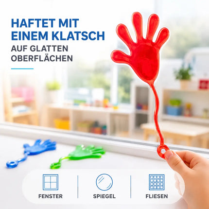 12x Klatschhand Kinder Bunte Glibberhand Mitgebsel - Giveaway -