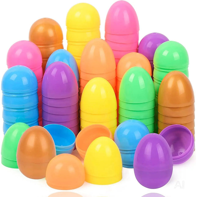 12x Ostereier zum befüllen - Bunte 6 cm Plastikeier Kunststoffeier Überraschungseier zum Öffnen & Füllen an Ostern