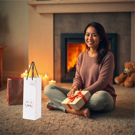 12x XXL Flaschentüten Weihnachten Bootle Bag Flaschen Weihnachten