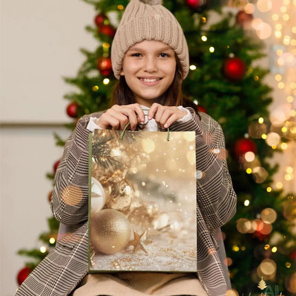 12x XXL Geschenktaschen Weihnachten - Geschenktüten Weihnachten ca. 23 x 17 cm – Detailansicht 5