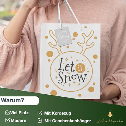 12x XXL Weihnachtstaschen Geschenktüten Weihnachtstüte Geschenktaschen Modern - TK Gruppe® Offizieller Onlineshop