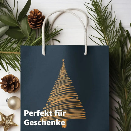 12x XXL Weihnachtstaschen Geschenktüten Weihnachtstüte Geschenktaschen Modern