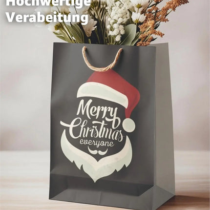 12x XXL Weihnachtstaschen Geschenktüten Weihnachtstüte Geschenktaschen Modern