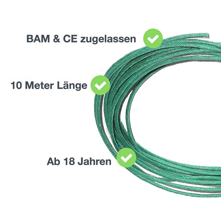 10 Meter Zündschnur & Anzündlitze ca. 60s / m für Feuerwerk - Silvester - Pyrotechnik - BAM 3541/13 & BAM3540 (1x)