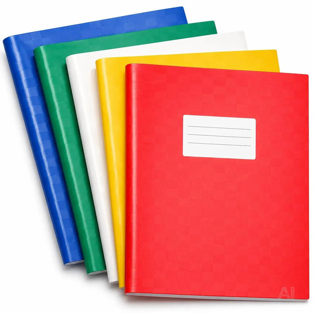 15 Stück bunte Hefthüllen A4 – Heftumschläge & Heftschoner für Schulhefte, Bücher & Schulbücher – Blickdicht und strapazierfähig (15x bunt)