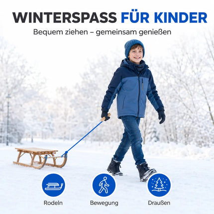 150 cm Schlittenseil - Zugseil - Perfekt für Schlitten & Bob