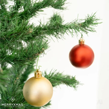 100x Weihnachtsbaum Haken: Baumhaken Kugelaufhänger in Gold und Silber – Detailansicht 5