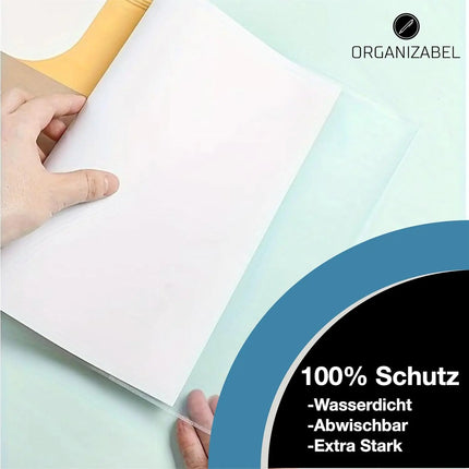 15x Buchumschlag DIN A4 transparent - Buchhülle & Umschlag durchsichtig & klar- für Bücher, Hefte, Buchschoner & Hefthülle